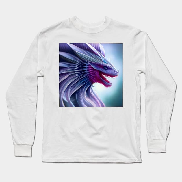 Crystal Dragons Series #10: Glacier Nautilous Long Sleeve T-Shirt by dragynrain